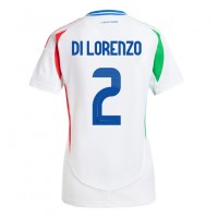 Camisa de Futebol Itália Giovanni Di Lorenzo #2 Equipamento Secundário Mulheres Europeu 2024 Manga Curta